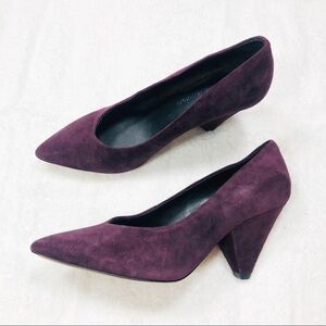 🔥Rebecca Minkoff purple suede Zuria pumps sz6.5